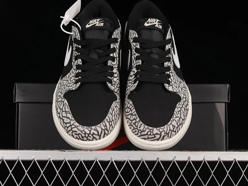 All categories Air Jordan Jordan series basketball shoes Air Jordan 1 Low Z version Air Jordan 1 Low OG "Black Cement" AJ1 Joe 1 black cement low-top cultural casual sneakers CZ0790-001